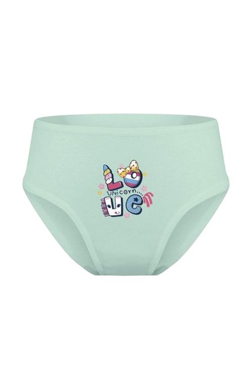 Baykar Karışık Desen 3lü Kız Çocuk Slip Seti 5690