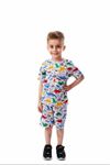 Dinazor Desenli Erkek Çocuk Şortlu Pijama Takımı 3-10 Yaş 007