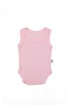 %100 Pamuk Jakarlı Çıtçıtlı Bebe Zıbın 1-9 Ay Pembe 7088-P