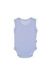 %100 Pamuk Jakarlı Çıtçıtlı Bebe Zıbın 1-9 Ay Mavi 7088-M