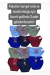 GMŞ Asorti Karışık Renk ve Model 3lü Erkek Slip Set 3111
