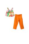 TUFFY Keten Pantolonlu Orange Kız Çocuk Takımı 6-9 Yaş 241319