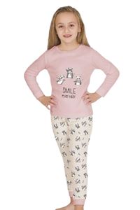 1+1ELMP Yaramaz Kunduzlar %100 Pamuk Kız Çocuk Pijama Takımı 1-2 Yaş 04014